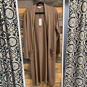 Brown Long Cardigan